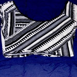 Women’s print crop top